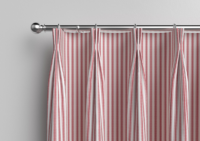 Lace Stripes, Rouge - Made to Measure Curtains - Image 11